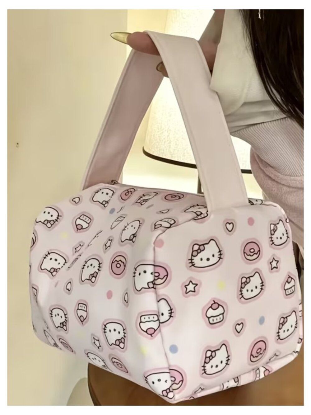 Hello Kitty Pink Toiletry Bag Makeup Cosmetic Travel Organizer NWT Sanrio